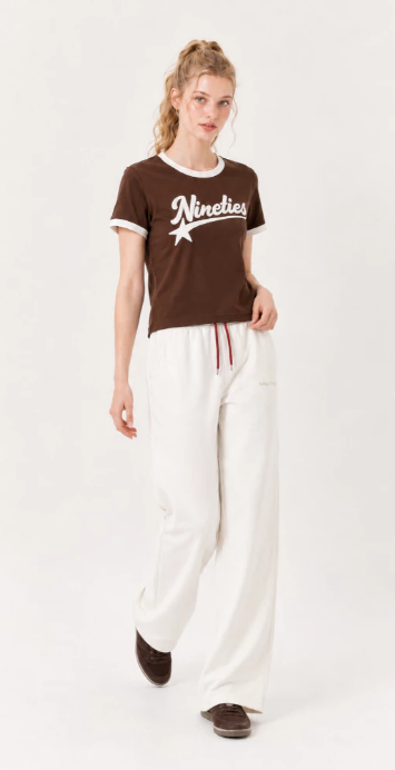 ♡預訂♡ 美式校園風復古撞色Ringer Tee