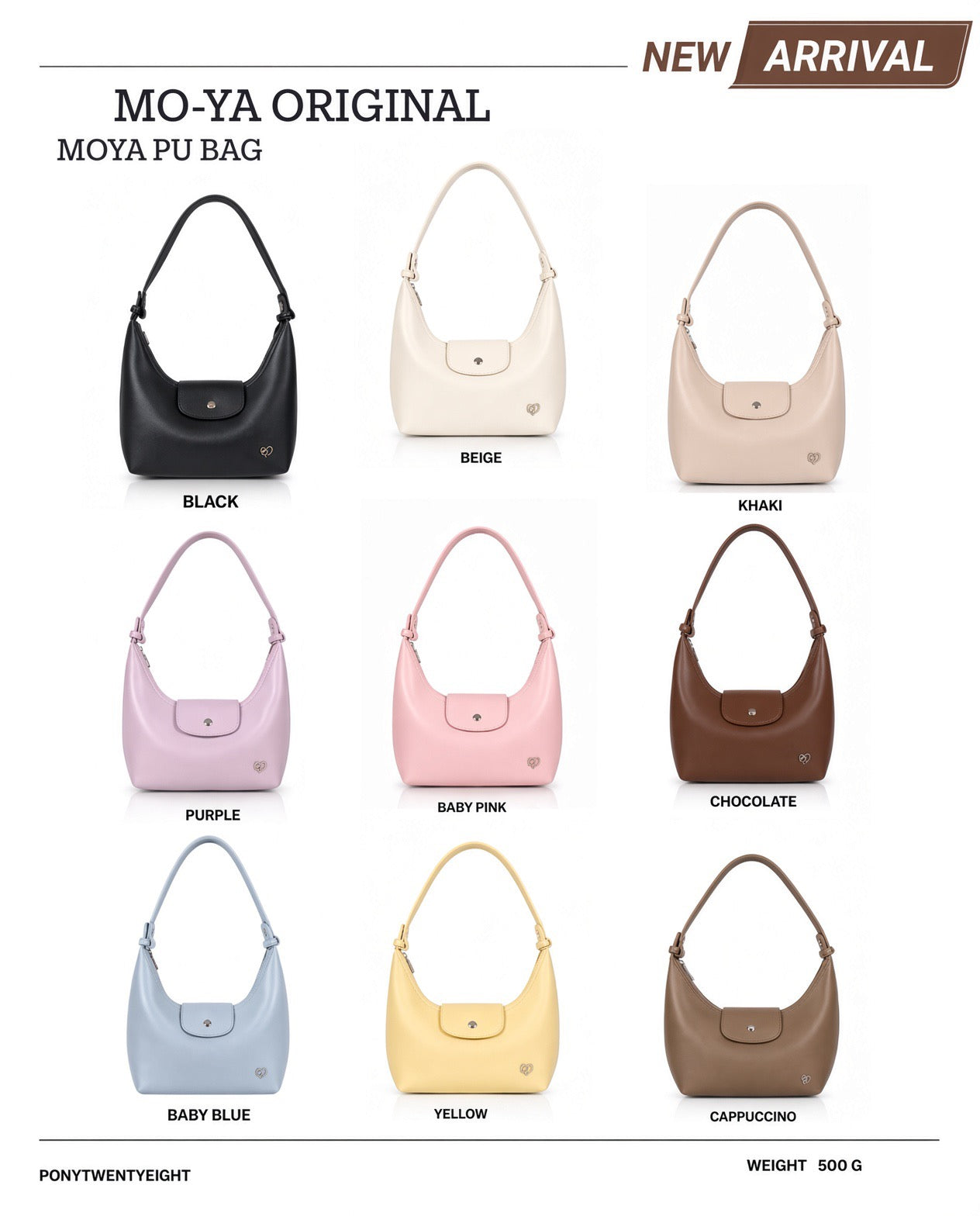 ♡現貨♡ 泰國大熱 Pony Mo-ya PU Bag small size