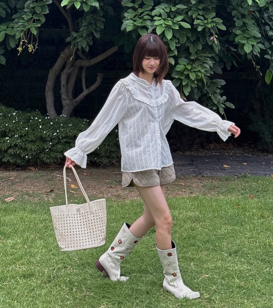 ♡預訂♡ 泰國小清新軟皮編織大袋