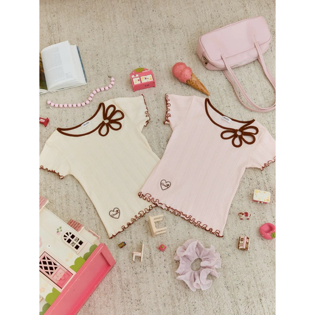 ♥ 預訂 ♥ 泰國人氣小眾品牌花花縷空上衣